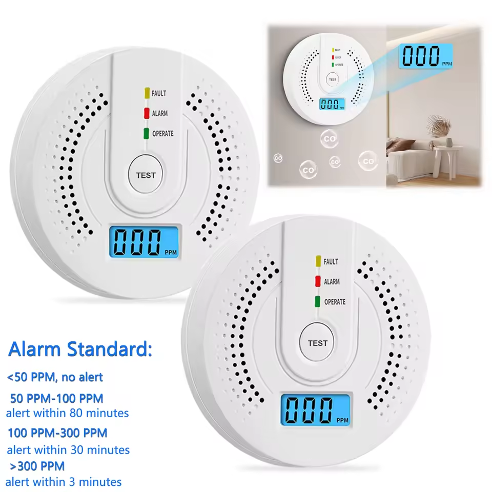 Smoke Leak Detector - Detektor Karbon Monoksida Monitor Gas CO