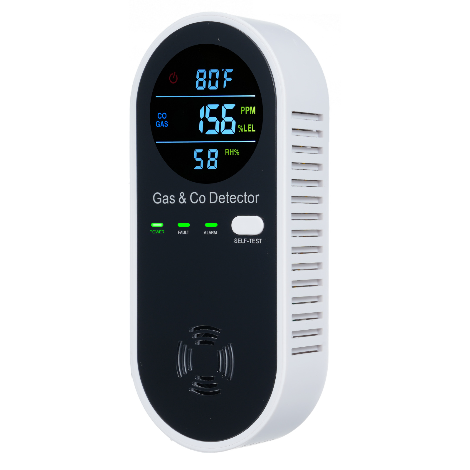 Smoke Leak Detector - Alarm Monitor CO 4 in 1