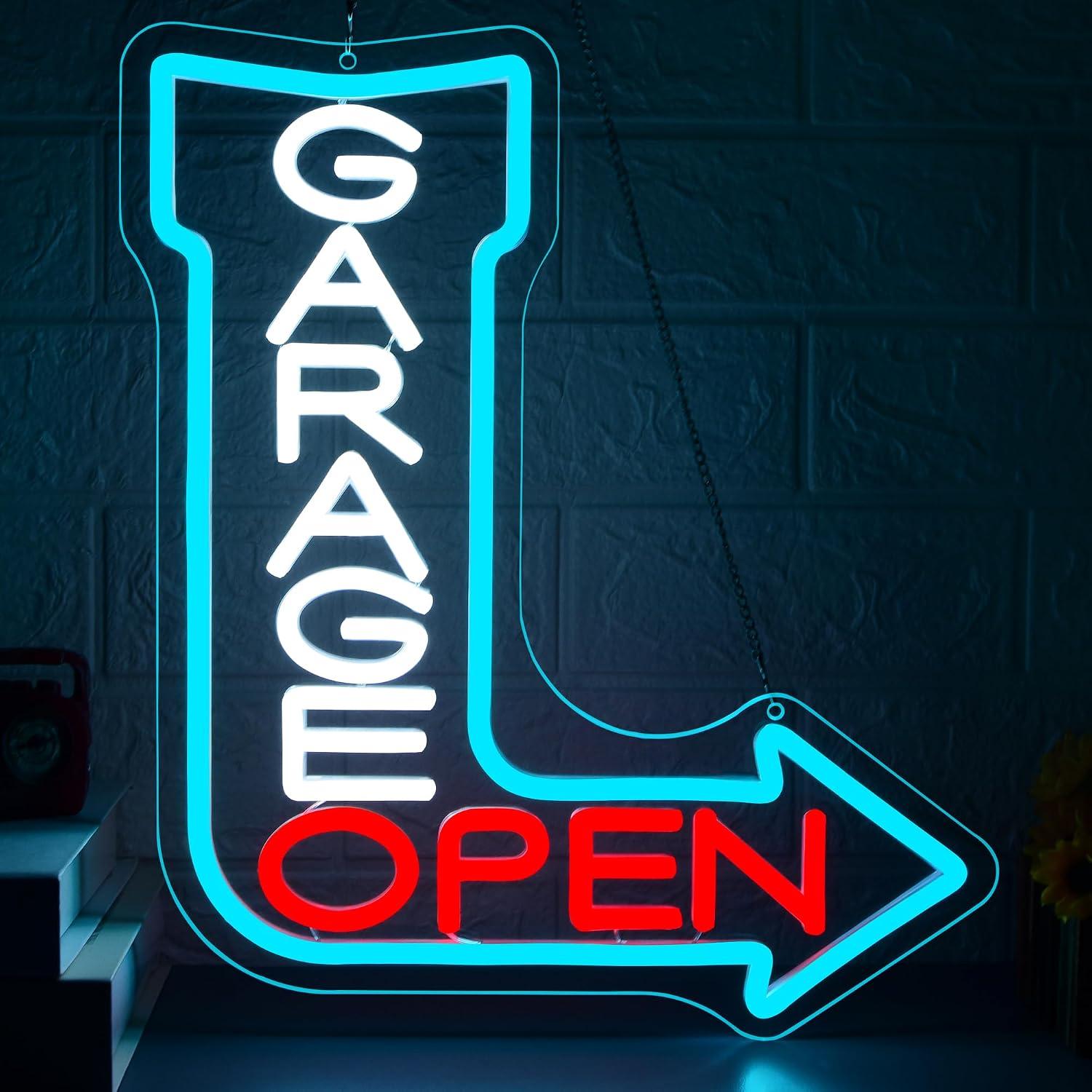 Auto Repair Shop Open - Lampu Neon Tanda Panah Terbuka untuk