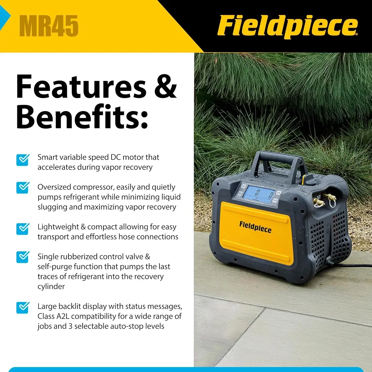 Fieldpiece - MR45 Mesin Pemuli - Coolant Flush Machine ulasan dan harga