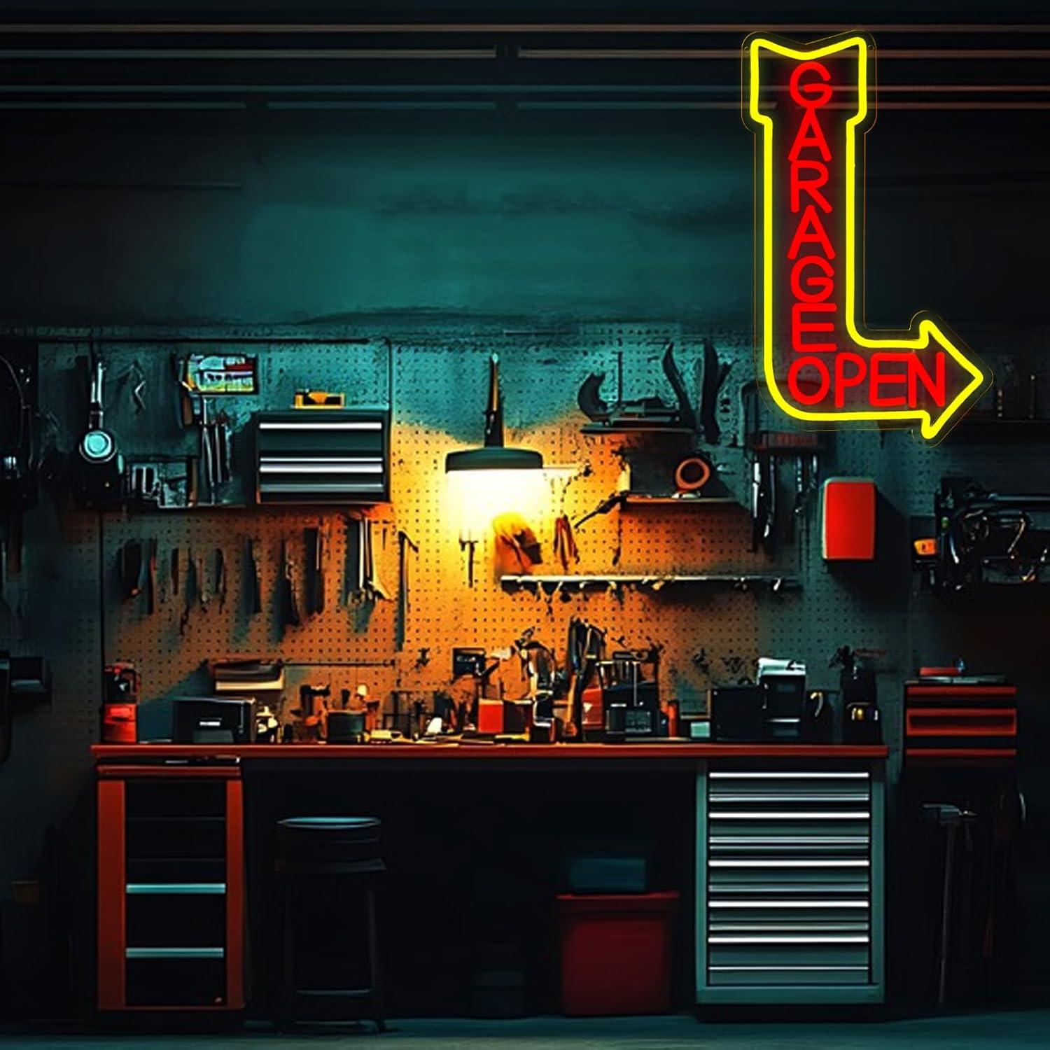 Lampu Dinding LED USB Dimmable - Auto Repair Shop Open ulasan dan harga